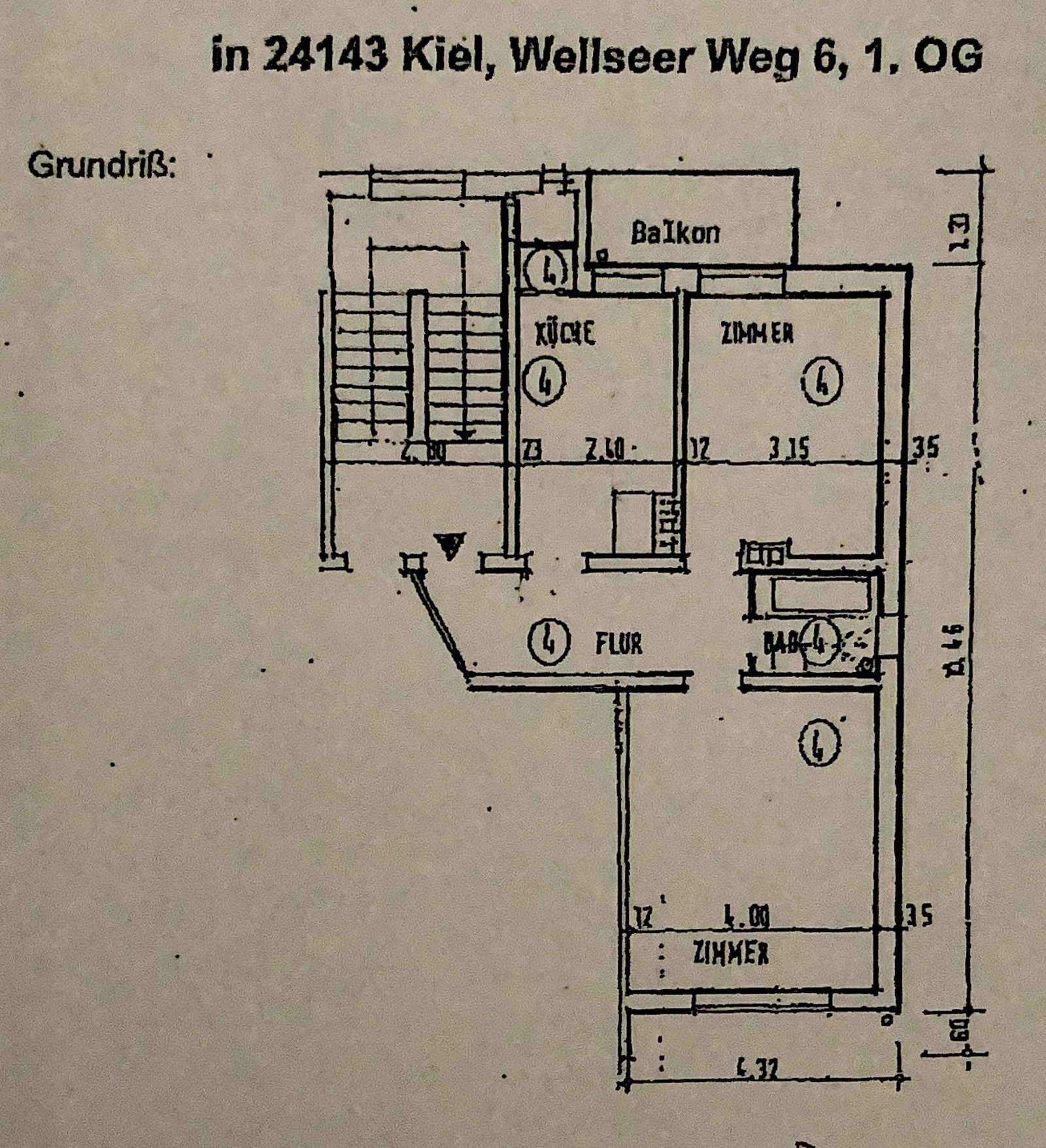 Helle sanierte 2-Zimmer Wohnung mit Balkon – Komfortables Wohnen in Kiel