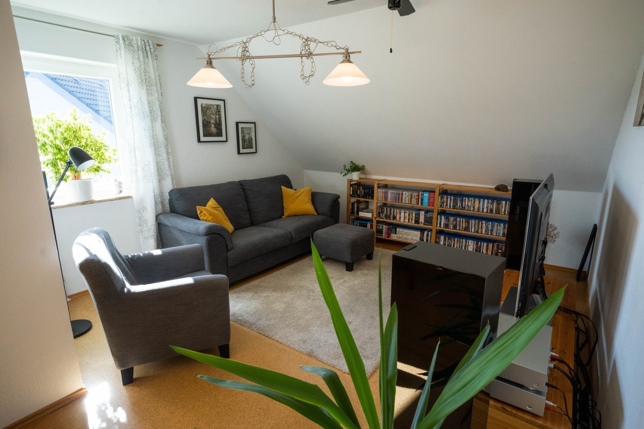Dachgeschosswohnung Wohnzimmer Dachgeschosswohnung Wohnzimmer